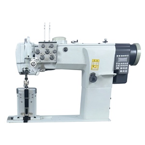 <span class=keywords><strong>Machine</strong></span> <span class=keywords><strong>à</strong></span> <span class=keywords><strong>coudre</strong></span> industrielle manuelle <span class=keywords><strong>à</strong></span> double aiguille KARWIN 8868DH avec pied entraîneur, haute vitesse et lubrification <span class=keywords><strong>automatique</strong></span> pour cuir de canapé - Product Image 1
