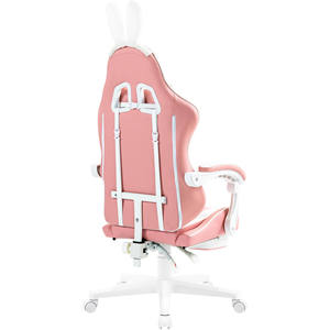 Appui-tête réglable de luxe personnalisé en gros Chaise de jeu ergonomique pivotante rose Bonjour Ordinateur Silla Gamer - Product Image 3