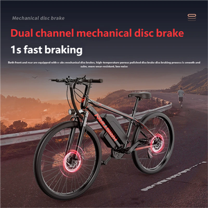 Bicicletta Elettrica da Montagna con Batteria al Litio 48V, Motore Brushless nel Mozzo Posteriore, Telaio in Acciaio, Ruote da 26 Pollici, Fuoristrada, 7 Velocità - Product Image 3