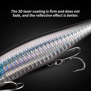 Leurre flottant SNEDA 12cm 21.7g Lipless Surface Walker pour poisson mandarin et tête de serpent, idéal pour les eaux peu profondes - Product Image 5