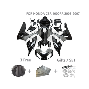 Kit de carénages pour <span class=keywords><strong>HONDA</strong></span> CBR1000RR 2006 2007 <span class=keywords><strong>CBR</strong></span> <span class=keywords><strong>1000RR</strong></span> Kit de carénage de moto personnalisé ensemble de pièces de carrosserie d'injection ABS H1007-124a - Product Image 1