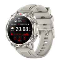 Jam Tangan Pintar GPS Outdoor Compass HT53 2026 dengan Panggilan BT, Layar 1,46 Inci, Tahan Air 3ATM 30M, Pelacak Kebugaran Unisex, Asisten Suara AI