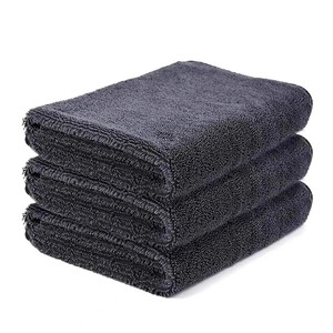 Toalla de microfibra retorcida para coche 30x40cm 40x40cm 40x60cm 50x60cm 60x90cm de alta absorción para limpieza de coches - Product Image 2