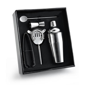 Ensemble de mélangeur de <span class=keywords><strong>Cocktail</strong></span>, Kit de barman, ensemble de <span class=keywords><strong>Shaker</strong></span> à Martini en acier inoxydable avec boîte cadeau - Product Image 3