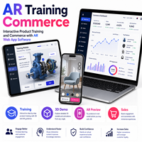 Développement d'applications Web, logiciel de réalité augmentée pour MAC/Linux, version Internet - Applications interactives de formation aux produits et de commerce