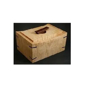 优质木制骨灰棺材盒100% 环保耐用木制火葬骨灰盒供应成人骨灰棺材