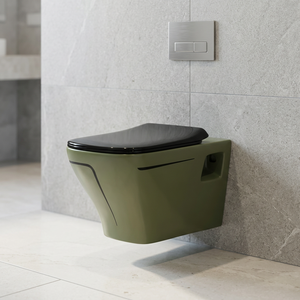 Bidet de toilette mural en céramique ronde et intelligente de style européen avec réservoir dissimulé P Trap Sanitary Ware - Product Image 1