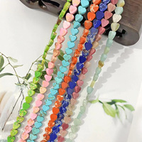 Perles de pierres précieuses en forme de coeur naturel à la mode Amazonite perles de pierre turquoise impériale pour la fabrication de bijoux Bracelet collier