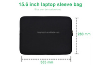 Housse de protection pour ordinateur portable en néoprène gaufré personnalisée, sac d'ordinateur imperméable, fabrication de pochettes pour ordinateur portable avec fermeture éclair pour iPad, macbook