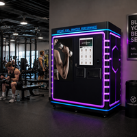 Máquina Expendedora Multifuncional JFP de 28L de Gran Capacidad para Bebidas Frías y Calientes, como Batidos de Proteínas y Café, para Gimnasios, Hoteles, Oficinas y Campus