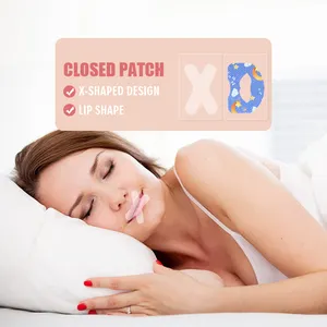 OEM özel logo ağız bant sticker uyku uyku şeritleri için gelişmiş nazik ağız bant anti horlama yama