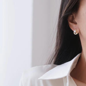 Base de Plata S925 para Accesorios de Perlas DIY, Base Simple para Joyería de Plata, Pendientes para Perlas de 5-6mm, Categoría de Producto: Pendientes de Perlas-22229 - Product Image 3