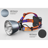 Lampe frontale laser LED XJ-1131 N-Light 150W rechargeable Type-C avec batterie amovible en ABS, portée 200-500m pour le camping, la randonnée et la pêche
