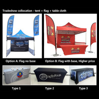 Tente pliante en aluminium personnalisée avec impression JARMOO Trade Assurance pour salon professionnel