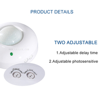Sensor PIR, Sensor posisi detektor gerakan tubuh manusia inframerah pasang langit-langit dengan saklar lampu LED Sensor PIR dapat disesuaikan 220V 360 derajat