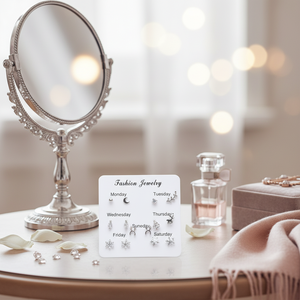 Orecchini pendenti con strass di cristallo eleganti da donna di tendenza alla moda gioielli in acciaio inossidabile vendita calda all'ingrosso - Product Image 3