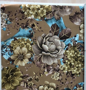 Kostenlose Probe 100% Polyester Jacquard Stoff Gobelin Vintage Materialien Blume Blumen Vintage Stoff - Product Image 4