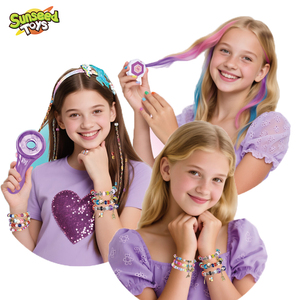DIY SUNSEED <span class=keywords><strong>Bracelet</strong></span> de perles à lettres fantaisie science-fiction, emballage en boîte vitrine, jouet de fabrication de bijoux en plastique pour enfants de 4 à 12 <span class=keywords><strong>ans</strong></span>, émotionnel - Product Image 4