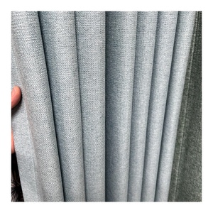 Tissus de rideaux occultants de style lin de 280cm de largeur fabriqués à partir de bouteilles en plastique recyclées - Product Image 2