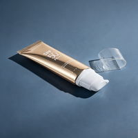 Emballage cosmétique, tube ovale plat pour crème pour les yeux avec bouchon pompe sans air ovale de précision pour soins de la peau, écran solaire, sérum, crème pour le visage, voyage