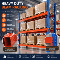 Rayonnage à poutres réglables robuste Q235B pour entrepôt, rayonnage sélectif pour centre de distribution logistique
