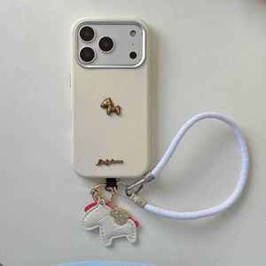 Étui de téléphone antichoc de luxe avec motif poney mignon et cordon pour iPhone 17 Pro Max 16/15 Pro, pour <span class=keywords><strong>Huawei</strong></span> Mate 60/70/80, avec boîte d'emballage - Product Image 4