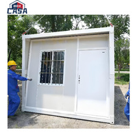 Maison préfabriquée mobile en acier pliable facile et bureau pour hôtels Maison préfabriquée pliable extérieure