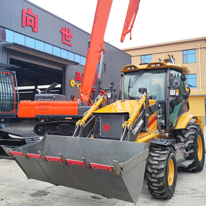 Alat penggalian dan pemuatan multifungsi Shanzhong 40-28 tipe Backhoe Loader dengan empat-dalam-satu Bucket - Product Image 4