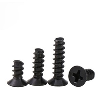 Tornillos KB Negros de Cabeza Plana, Tornillos Autorroscantes de Cabeza Plana, Accesorios de Tornillos Autorroscantes M1/M2/M3/M4