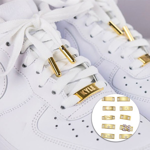 Cá Nhân Khắc Hợp Kim Kẽm Đầu Ren Vàng Và Thẻ Ren Trong Bộ Phụ Kiện Giày Trang Trí - Product Image 1