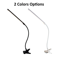 Lampe de bureau LED à col de cygne flexible, réglable, multifonction, avec clip USB, en plastique écologique, pour salon européen, pour manucure
