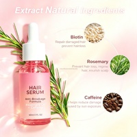 Sérum Huile de Croissance Capillaire au Romarin Massage du Cuir Chevelu Cheveux Fins Renforce les Racines Soin Capillaire Naturel Nourrissant