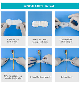 चिपकने वाला पैच कैथीटर स्टेबलाइजेशन डिवाइस पिc cvc iv जलसेक ट्यूब सुरक्षा निश्चित स्टिकर ड्रेसिंग रक्त परीक्षण ट्यूब - Product Image 6