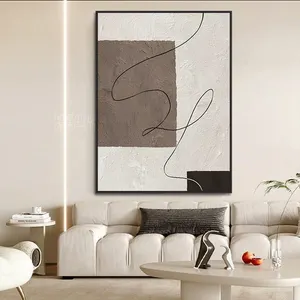 Home Decoration Handmade Minimalist Abstract Neutra Canvas Classic Modern Paintings And Wall Arts