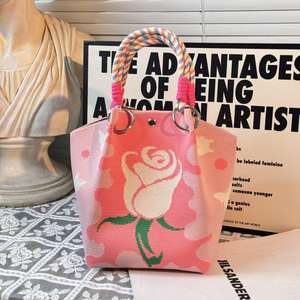 Bolsos de Mano Personalizados al por Mayor, Diseño de Moda, Tejido Grueso, Forma Cuadrada con Botón, Capacidad 3L+, Diferentes Modelos - Product Image 3