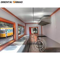 Conteneur mobile de 18 pieds en aluminium préfabriqué, isolé, résistant à la rouille, avec chauffage intégré, pour café et restauration rapide, sur mesure