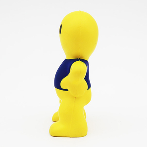 Balle <span class=keywords><strong>anti</strong></span>-<span class=keywords><strong>stress</strong></span> en mousse PU jaune en forme de visage d'<span class=keywords><strong>homme</strong></span> à remontée lente, personnalisable avec logo, jouet à presser, <span class=keywords><strong>cadeau</strong></span> promotionnel pour enfants et adultes - Product Image 3