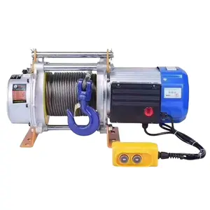 300kg 500kg 1ton 1.5 Ton 2ton Construction Hoist Mini Electric Winch 220v 380v Electric Hoist For Sale