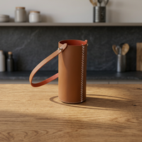 Meilleures ventes : Sac de transport isotherme classique en cuir marron pour bouteille de vin