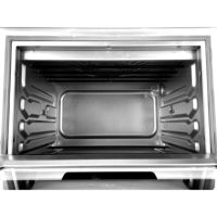 Four de Cuisine au Design Moderne 24L, Double Vitrage, Four Friteuse à Air Avec Rôtisserie