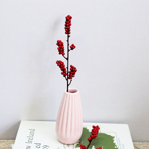 Prix usine artificielle <span class=keywords><strong>étamine</strong></span> fleur artificielle pe bleu berry - Product Image 4