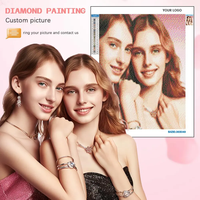 Peinture Diamant 5D Personnalisée Portrait Photo DIY – Kit Complet pour Enfants et Adultes – Décoration Murale Beauté Enfants