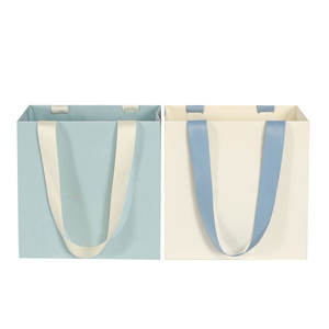 Matt Laminated Paper Shopping Bag with Wide Satin Handle Manufacturer Vietnam FSC Certified Boutique Packaging Supplier - Product Image 6