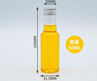 Flacon cosmétique ovale en PET de 50 ml avec pompe pulvérisatrice, sérigraphie, jetable, portable, pour crème visage, poudre libre, shampoing