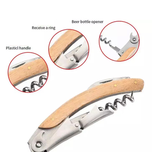 Tire-bouchon de Sommelier en Métal pour Vin/Bière, Coupe-capsule, Bouchon, Classique Tout-en-un, Ouvre-bouteille de Bar - Product Image 4