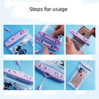 Sealed casing ponsel tahan air, sarung ponsel Samsung Xiaomi Redmi berenang tas kering sarung bawah air tas penutup ponsel
