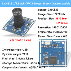 Oem 2MP IMX323 1/2 9 inch FF CMOS cảm biến USB tele máy ảnh mô-đun 1080p 30fps <span class=keywords><strong>WDR</strong></span> góc rộng Robot máy ảnh mô-đun - Product Image 2
