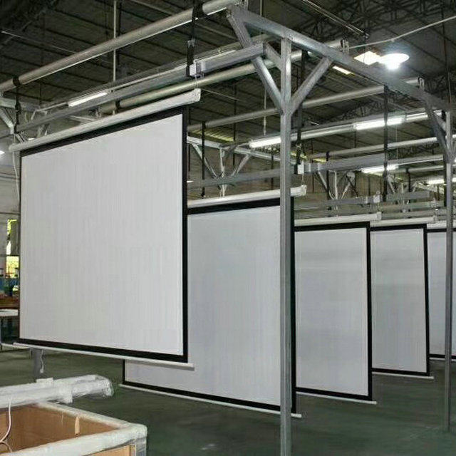 High Quality Large Electric Projection Screen Matte White Tubular Motor Outdoor Cinema Hot Sale 200 Inch 16:9 3d Projector 4k