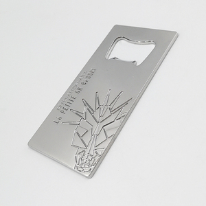 Tarjeta de Crédito de abridor de botella de forma de Metal TARJETA DE abridor de botella de logotipo personalizado botella abridor llavero - Product Image 1