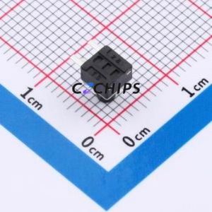 TSC08-CBW1FH6.0 Tactile Switch Through hole-3P,4.5x4.5mm Switch Single Pole Single Throw Round Button 2.5N Right Angle Insert - Product Image 2